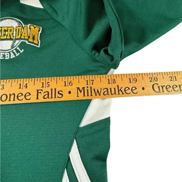 Adidas Beaver Dam Baseball Green 1/4 Zip Pullover Long Sleeve Shirt Adult S - Picture 8 of 10